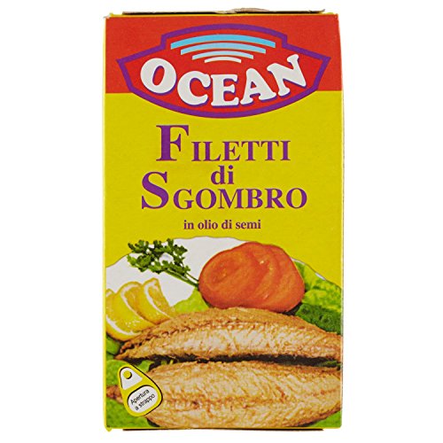 Ocean - Filetti di Sgombro, in Olio di Semi - 25 pezzi da 125 g [3125 g]