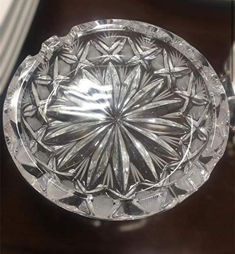Posacenere in Cristallo - Decorazione Elegante e Raffinata - Cristallo in Forma Tonda