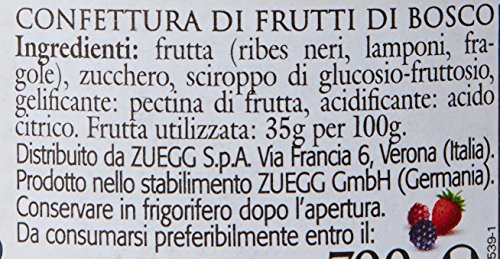 Zuegg - Confettura Di Frutti Di Bosco - 6 pezzi da 700 g [4200 g]