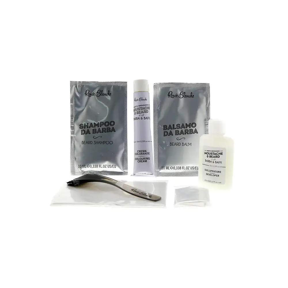 Renee Blanche Colorazione Per Barba E Baffi Tintura Liquido, Senza alcool Colore Castano Scuro, 1x 20 ml