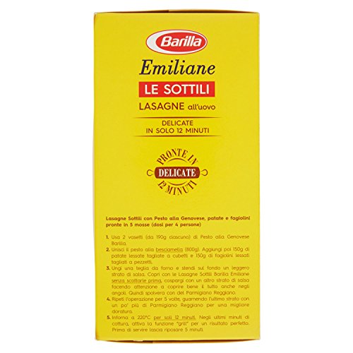 Barilla - Lasagne all'Uovo Le Sottili