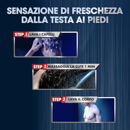 Clear Shampoo Purezza Attiva 3in1, Shampoo Antiforfora con Carbone Attivo e Acido Ialuronico per Capelli, Cute e Corpo, Shampoo Uomo, Fino a 100% Protezione dalla Forfora*, Formato 225ml
