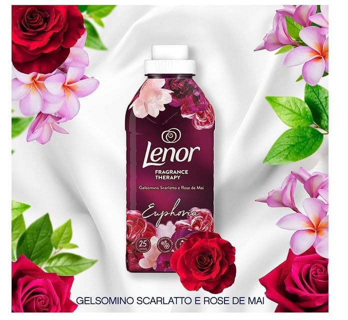 Procter & Gamble Lenor Ammorbidente Lavatrice Concentrato, 40, Gelsomino Scarlatto, Freschezza Di Lunga Durata E Morbidezza Di Origine Vegetale, Lenzuola Profumate Fino A 1 Settimana
