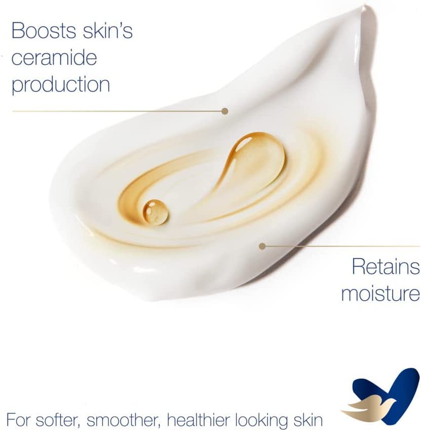 Dove, Crema Corpo Abbraccio Profondo, Crema Corpo Idratante per Pelle Secca, Dona Idratazione Profonda per 48h, Pelle Morbida e Luminosa con Ceramide Restoring Serum, Dermatologicamente Testata, 400ml