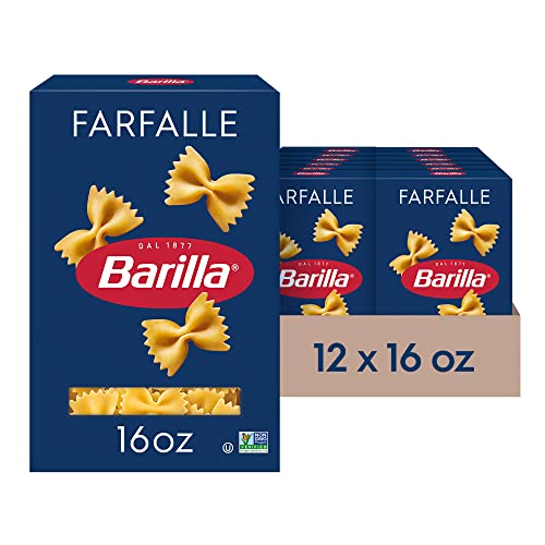 Barilla Pasta, Farfalle, 16 Ounce (Pack of 12)
