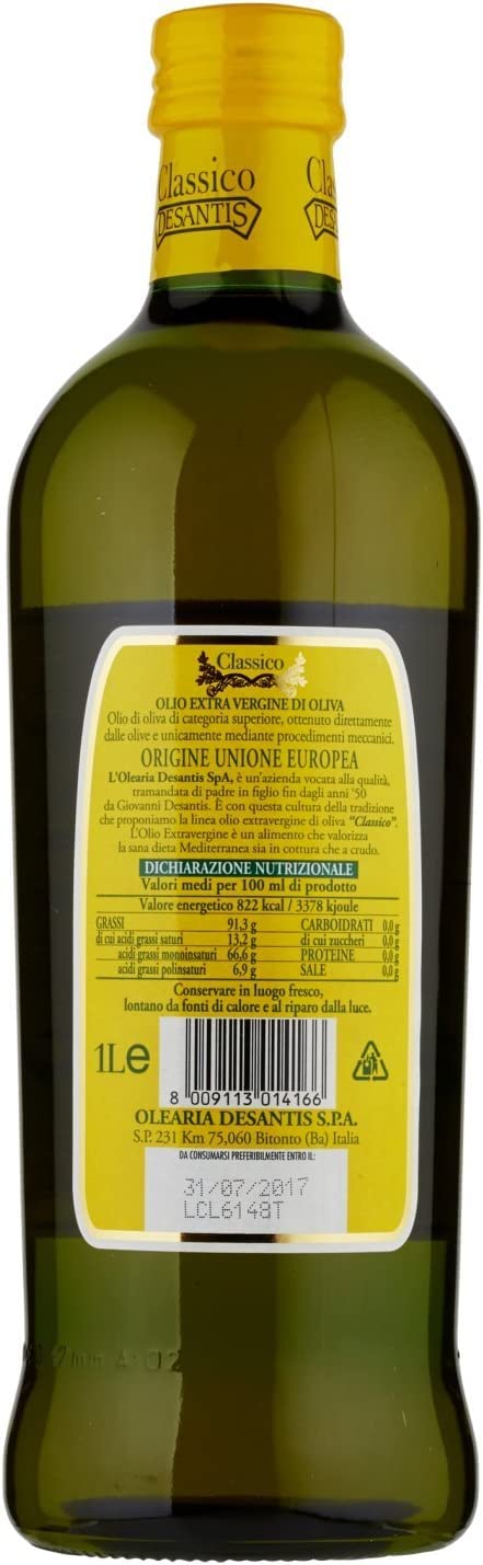 De-Santis Olio classico extra vergine, 1 l