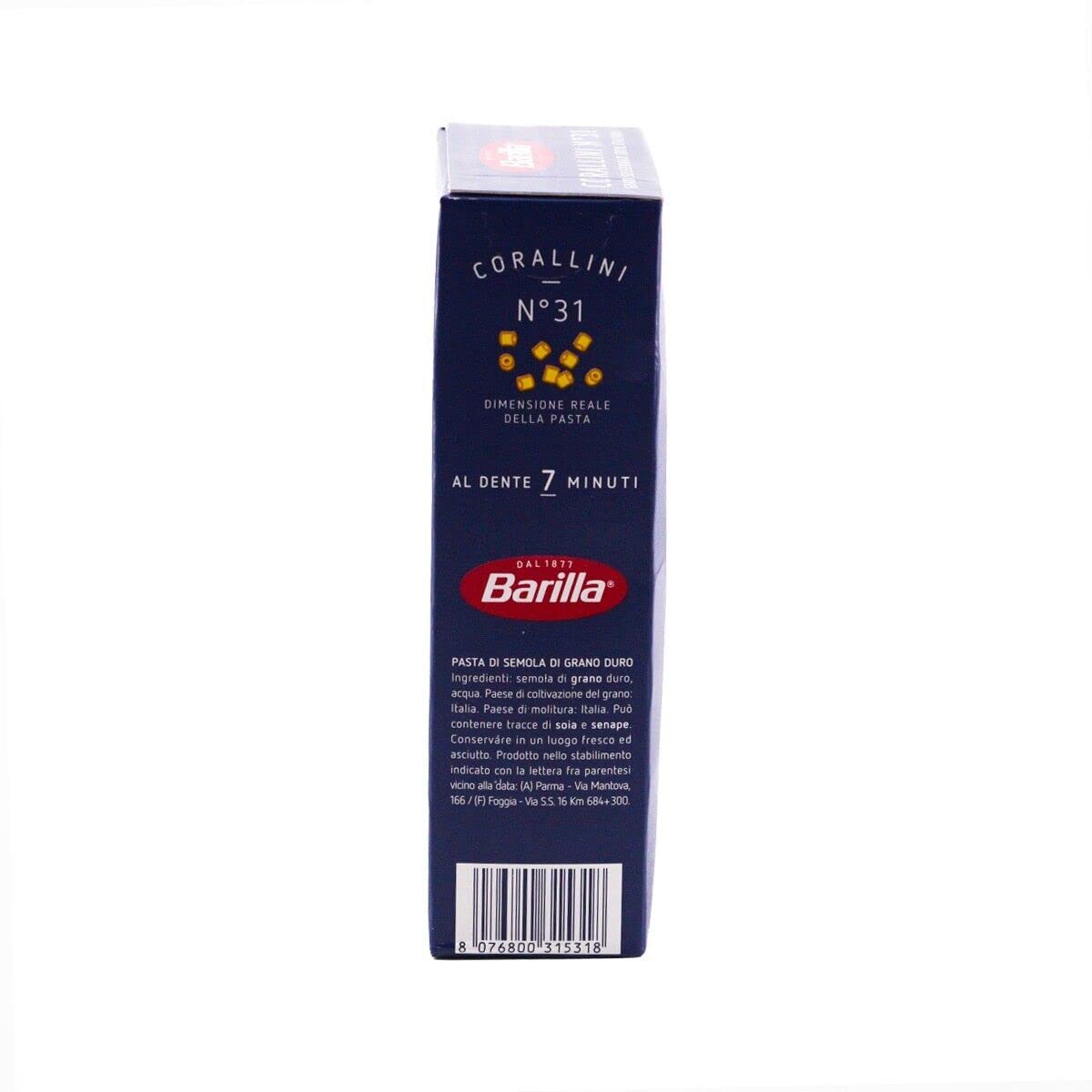 10x Barilla Corallini Italian Pasta No. 31. 500 g