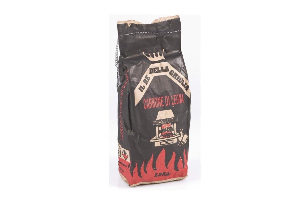 CG94 Il Re della Griglia Carbone di Legna per Barbecue, Accensione Rapida e Lunga Durata, 2,5 kg