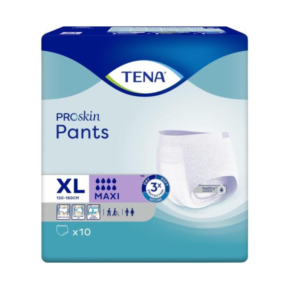 Tena ProSkin Pants Maxi, biancheria intima per incontinenza, XL, confezione da 4 (40 pezzi)