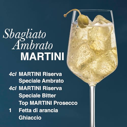MARTINI Riserva Speciale Ambrato Vermouth Aperitivo, 18% ABV, 75cl / 750ml, Vermouth Bianco Infuso con Erbe Aromatiche Uniche