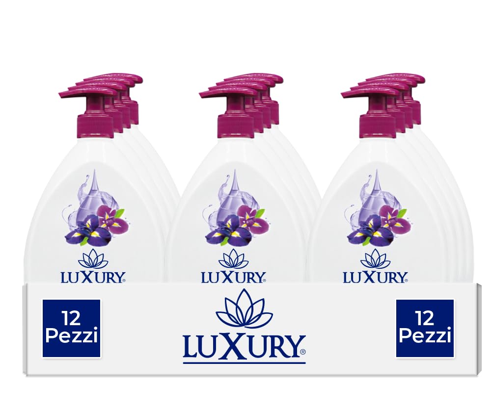 Luxury Sapone Mani Talco e Iris Liquido 12 pezzi x 750 ml