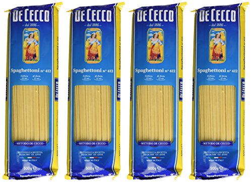 De Cecco Spaghettoni n° 412, Confezione da 4 x 500 g