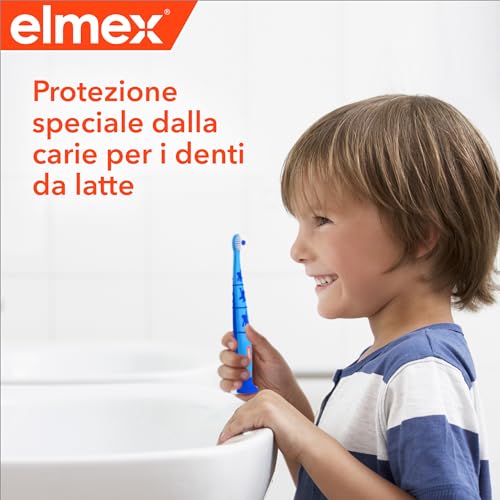 Elmex - Dentifricio per Bambini 50ml (Consegna in 48 Ore), Dentifricio per Denti da Latte, Protezione contro la Carie dei Bambini, Formula Delicata per la Protezione dei Denti da Latte