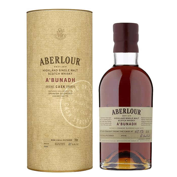 Aberlour A'Bunadh Cask Highland Single Malt Scotch Whisky, 70 cl (i numeri di lotto possono variare)