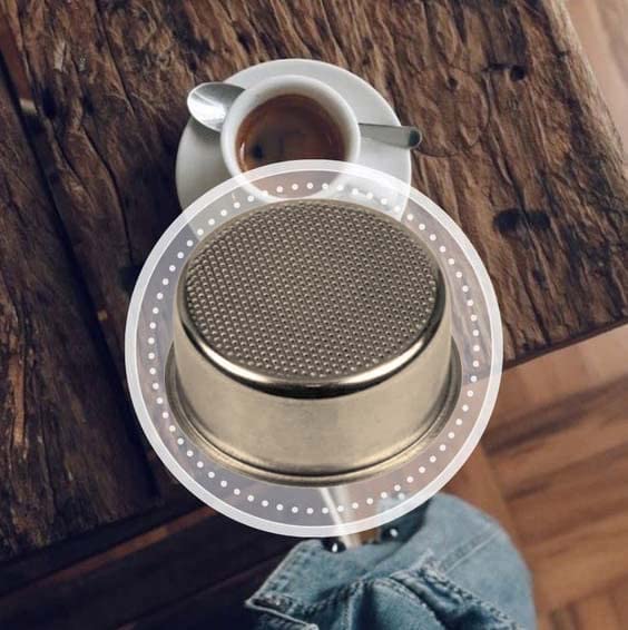 CG94 Filtro caffè in polvere, 2 tazze, diametro 55mm, altezza 25mm. compatibile S@_eco!