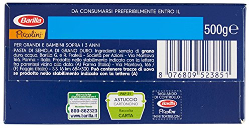 Barilla - Piccolini, Mini Tortiglioni
