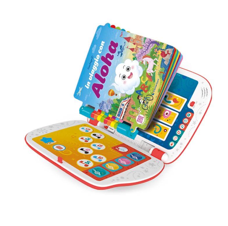 Clementoni - 16430 - Sapientino - Girapagina - Libro Elettronico Bambini, Gioco Educativo 3-6 Anni, Libro Interattivo, Elettronico Parlante, Apprendimento Acustico, Con Batterie