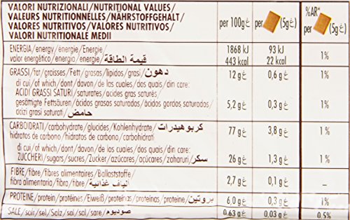 Campiello - Novellino, Biscotti Frollini, Senza Latte e Uova - 6 confezioni da 4 pezzi da 87.5 g [24 pezzi, 2100 g]