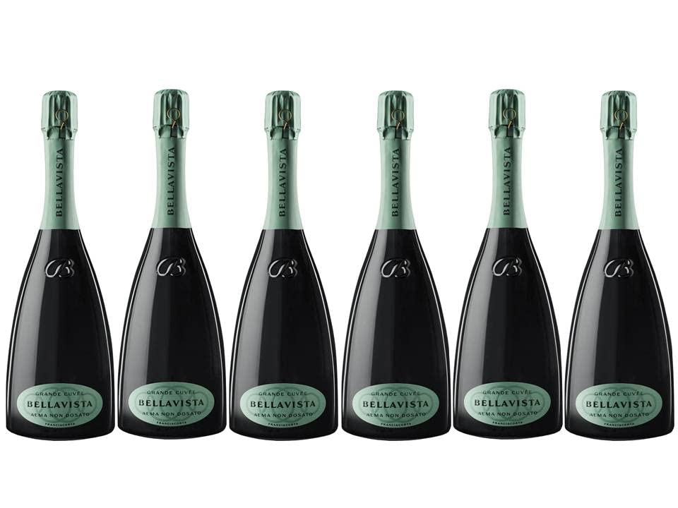 BELLAVISTA Franciacorta DOCG Grande Cuvèe Alma Non Dosato 6 bottiglie x 0,75 l