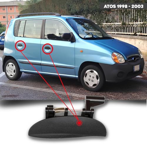 CG94 Maniglia Esterna Anteriore Compatibile per Auto H. ATOS 1998-2003 - H. ATOS PRIME 1999-2002 NERA