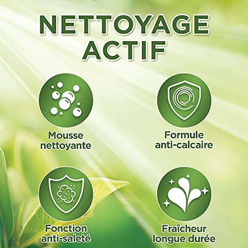 Bref WC Power Activ' Menthe Eucalipto - 1 blocco per WC (50 g) - Prodotto detergente per WC, anticalcare in schiuma detergente