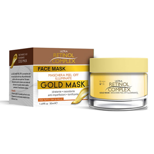 Gold Mask - Maschera Viso Peel Off Illuminante - 50 ml - Ultra Retinol Complex