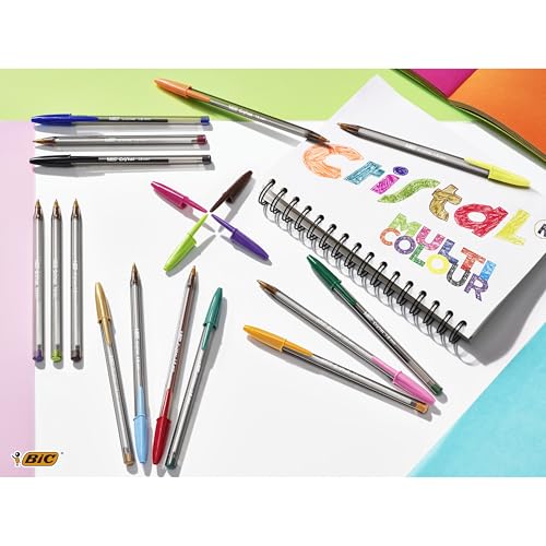 Bic Cristal Large Punta Larga 1,6 mm Confezione 50 Penne