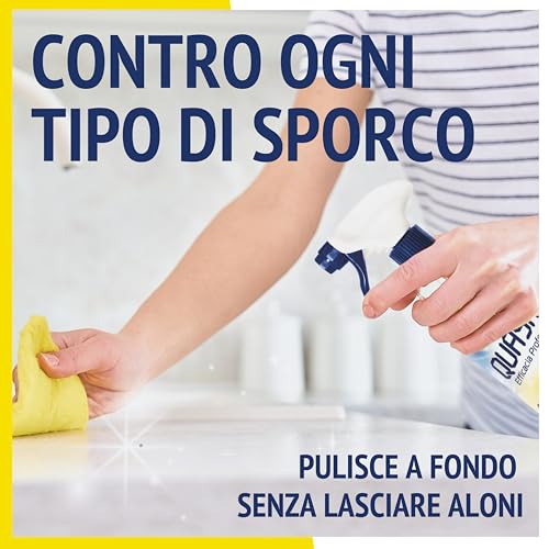 Quasar - Sgrassatore Extrarapido - Senza Aloni, Risciacquo Immediato, Profumo di Limone - 680 ml