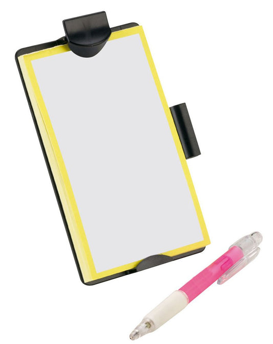 Bottari 16037 Portanotes con Biro e Matita, Fissaggio con Clip, Memonotes per Auto