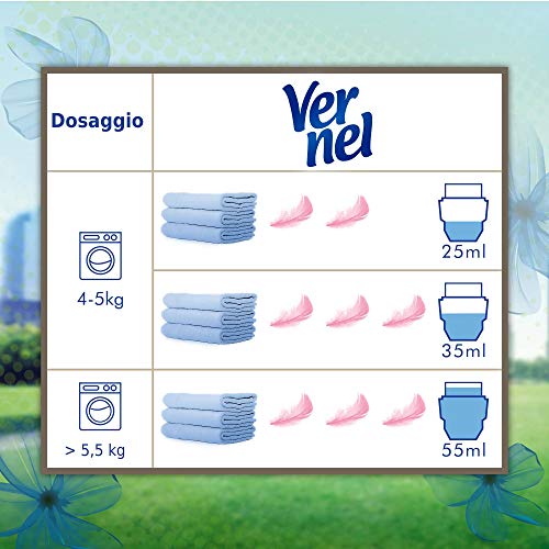 Vernel Fresh Control Ammorbidente Lavatrice profumato Neutralizza Odori, Freschezza Glaciale, 8 x 52 Lavaggi, totale 416 lavaggi