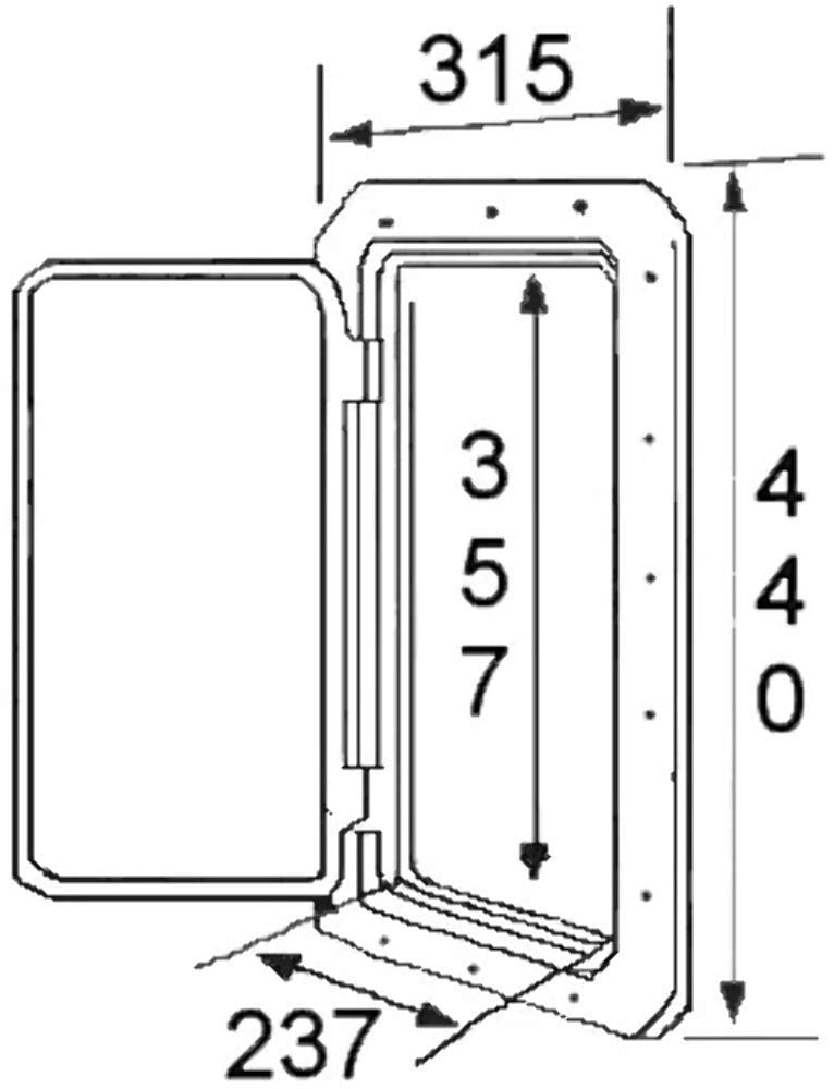 Trappe d'accès Top Line, couleur blanche, 315x440mm