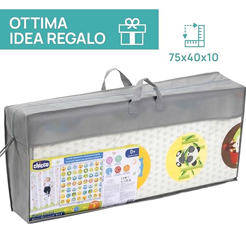 Chicco Coccodrillo Tappeto ad Acqua Sensoriale, Tappeto Morbido, Gioco Bambini Gonfiabile con Aria e Acqua