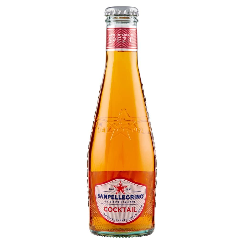 24 bottiglie per cocktail soda 20 cl San pellegrino Cocktail Ginger bitter Zenzero