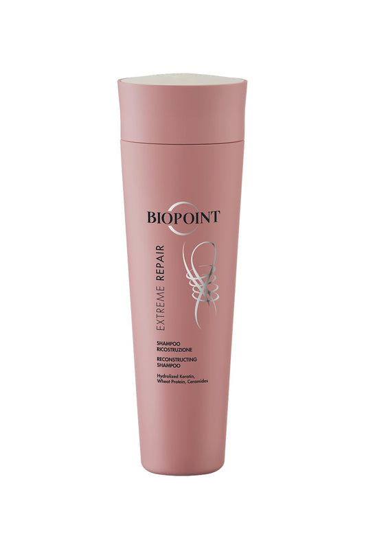 Biopoint Extreme Repair - Shampoo Ricostruzione, Azione Fortificante e Ristrutturante, Deterge Delicatamente e Rigenera i Capelli, 200 ml