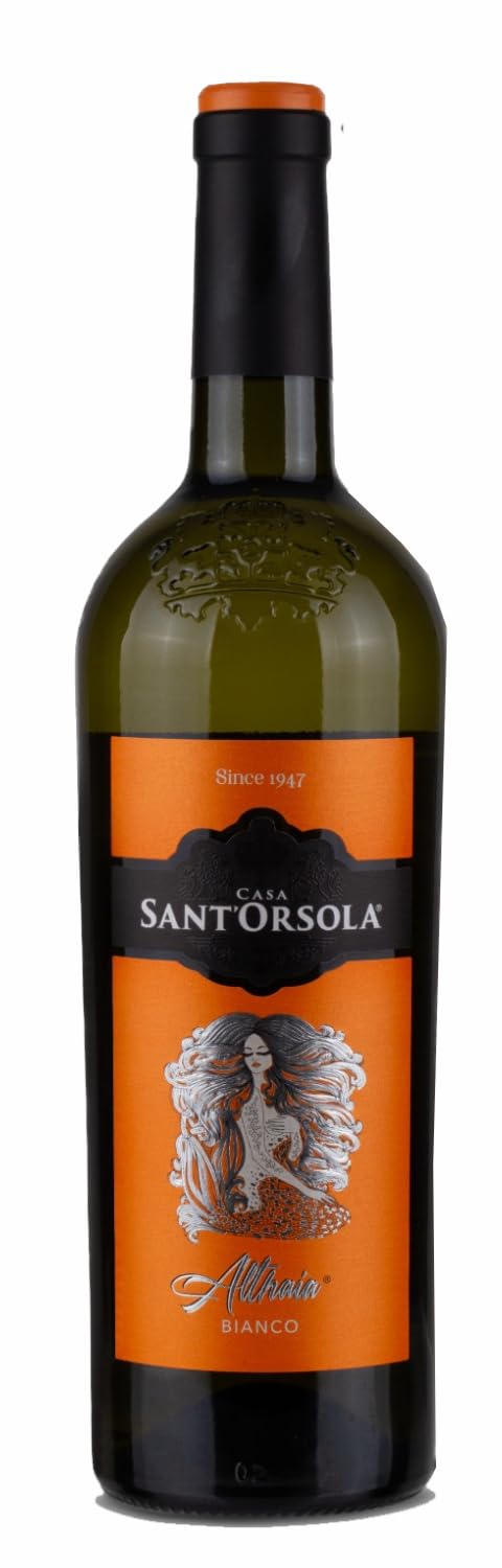 Casa Sant'Orsola - Althaia Vino Rosso e Bianco in Confezione Regalo con Gessetti, Selezione di Uva Italiana, 2x750ml