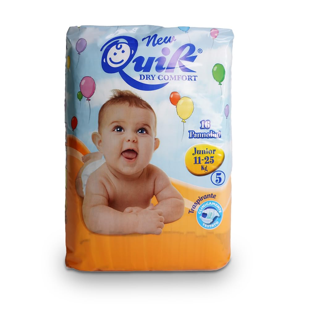 Quik Pannolini Taglia 5 kg 11/25, Confezione da 16 pz