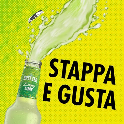 Drink alcolico BREEZER al gusto Lime, vol. 4%, 24 x 27,5 cl / 275 ml, Drink alcolico premiscelato e pronto da bere in bottiglia