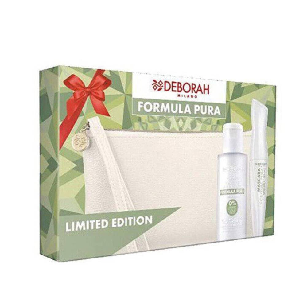 Deborah Milano - Pochette Regalo Mascara Formula Pura Volume Estremo 12 Ml + Acqua Miscellare 55 Ml, Limited Edition