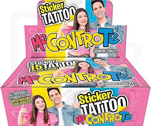 BOX COMPLETO DI 24 PEZZI STICKER TATTOO ME CONTRO TE