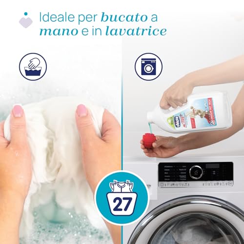 Artsana Chicco Baby Protection Detersivo Bucato Igienizzante per i vestiti del bambino e della famiglia, abbatte gli Odori, 0+ Mesi - 1.5 L