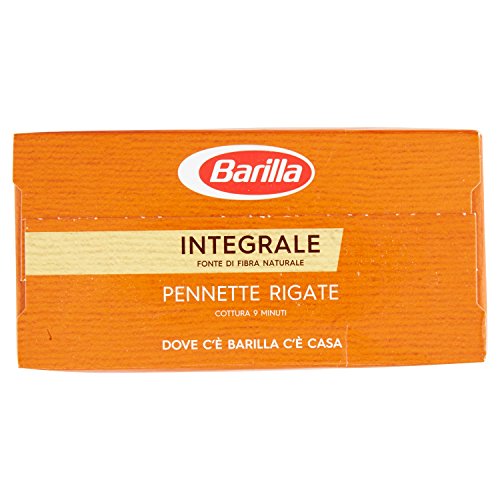 Barilla Pasta Integrale Pennette Rigate Semola Integrale di Grano Duro, 500 gr
