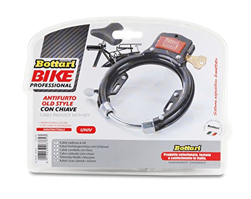 Bottari 96761, Cavo Antifurto Bici Unisex-Adulto, Nero