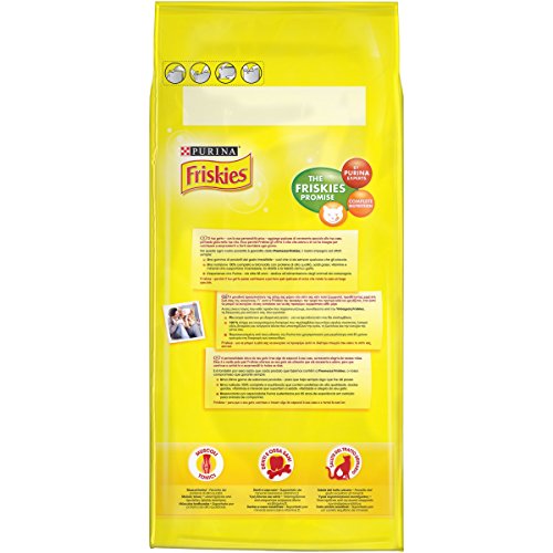 Friskies Gatto Crocchette Adult con Manzo, Pollo e Verdure Aggiunte - 2 kg