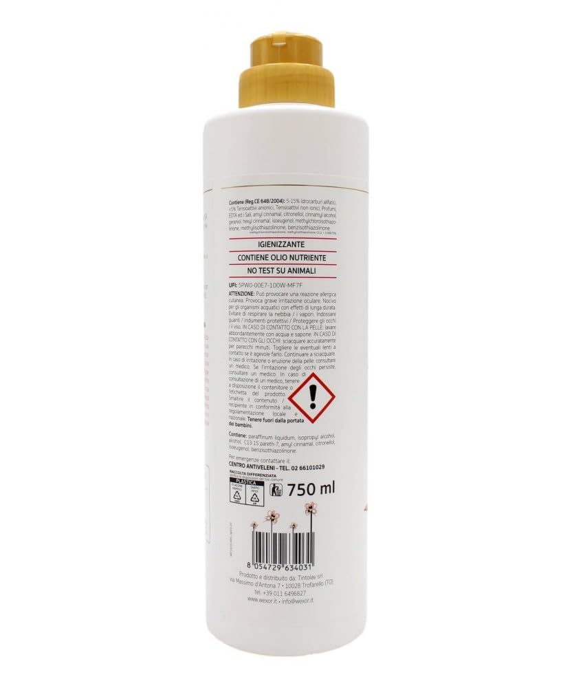 ELISIR PARQUET DETERGENTE CON OLIO NUTRIENTE -GEL PROFUMANTE – ROSA INGLESE, GERANIO E FIORI DI CILIEGIO 750ml