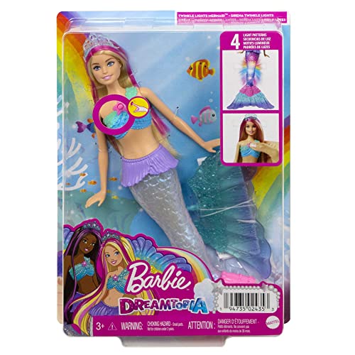 Barbie-Dreamtopia Sirena Luci Scintillanti Bambola