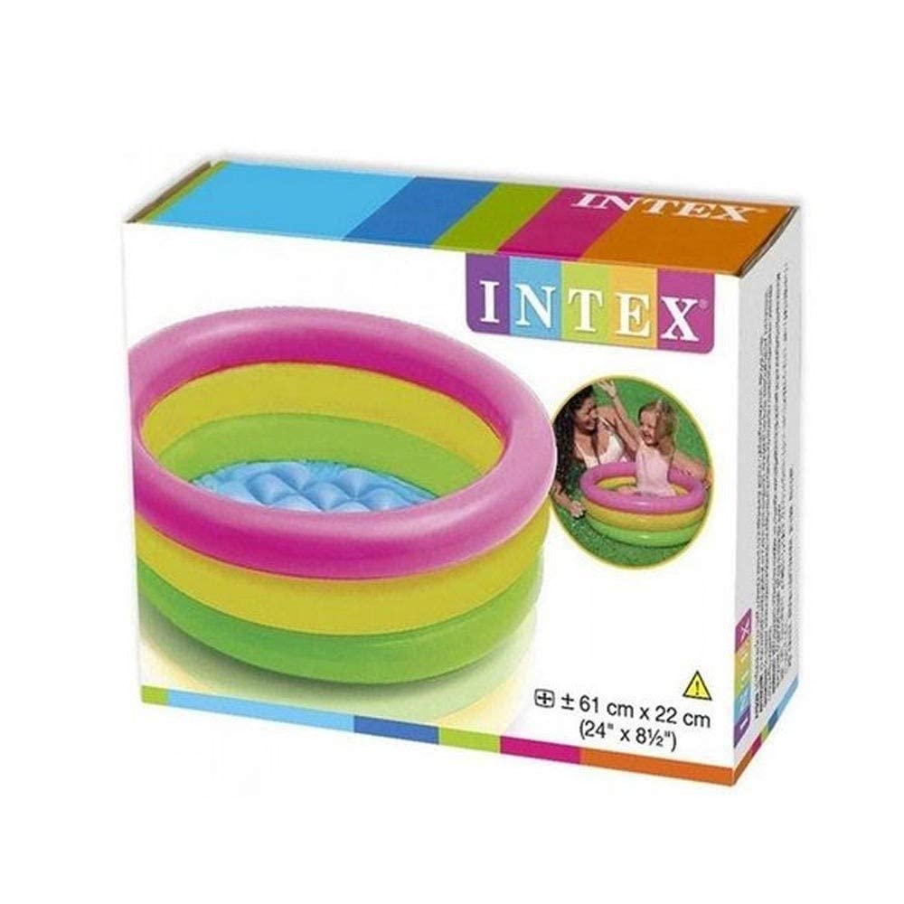 Intex Piscina Baby Sunset 61 x 22 Cm, Arcobaleno