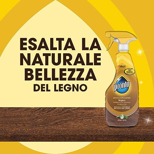 Pronto Trigger Legno – Esalta la naturale bellezza del legno, Fragranza Aloe Vera, 1 Confezione da 500 ml