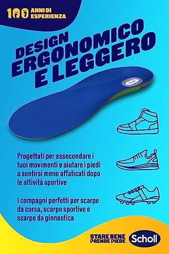 Scholl Solette GelActiv Scarpe Sportive, Solette con Tecnologia GelWave Ammortizzante, Comfort Tutto il Giorno per Persone Attive e in Movimento