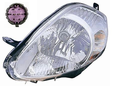 FARO DEPO - PROIETTORE H4 C/MOTORE ELETTRICO PARABOLA CROMATA FIAT GRANDE PUNTO >06/'08 - SX
