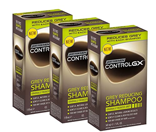 Just For Men Control GX Grey Reducing Shampoo per capelli grigi e nuova formula migliorata tutte le da ml tonalità